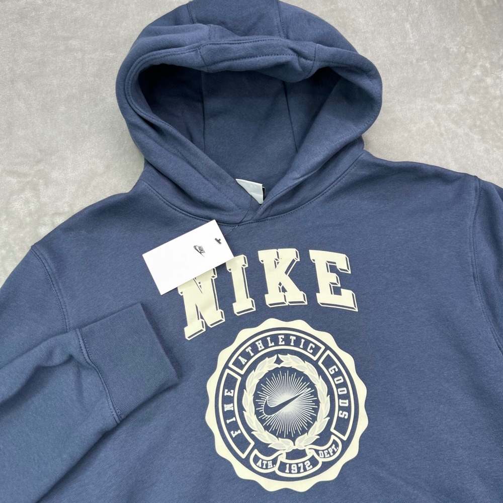 Nike BTS Baskteball Graphic Hoodie Mens XL Blue Fleece Pullover Long Sleeve
